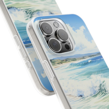 Foamy Wave Breeze iPhone 16 Pro Max Case - Soft