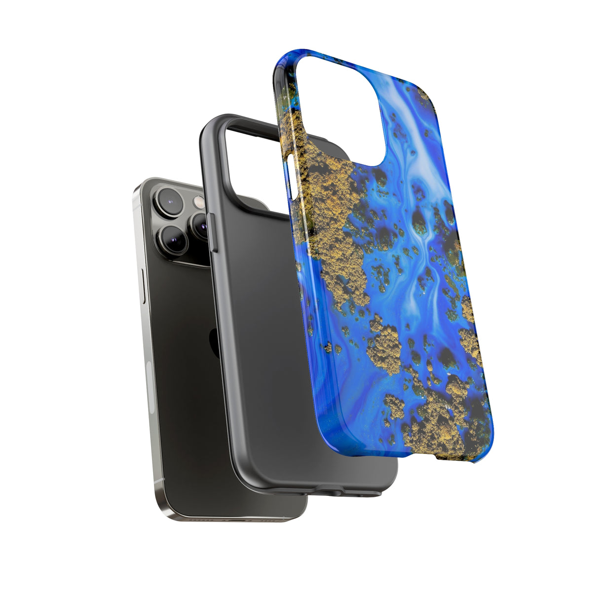 Blue River Ink Art iPhone Case (Protective) Phone Case