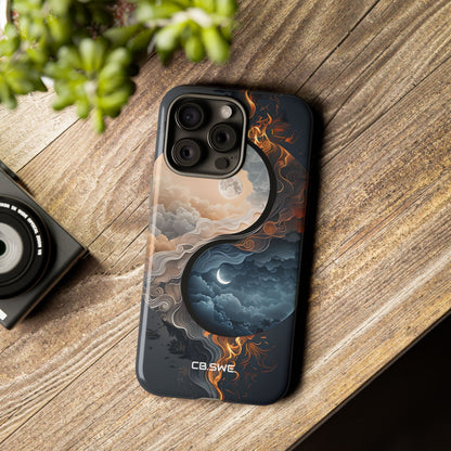 Surreal Day Night Yin Yang Symbol Artwork Phone iPhone 15 - Tough