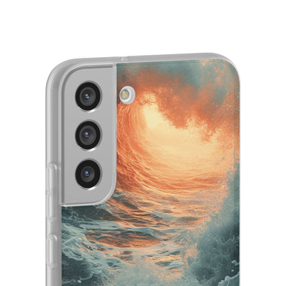 Fiery Wave Power - Flexi Samsung S22 Phone Case