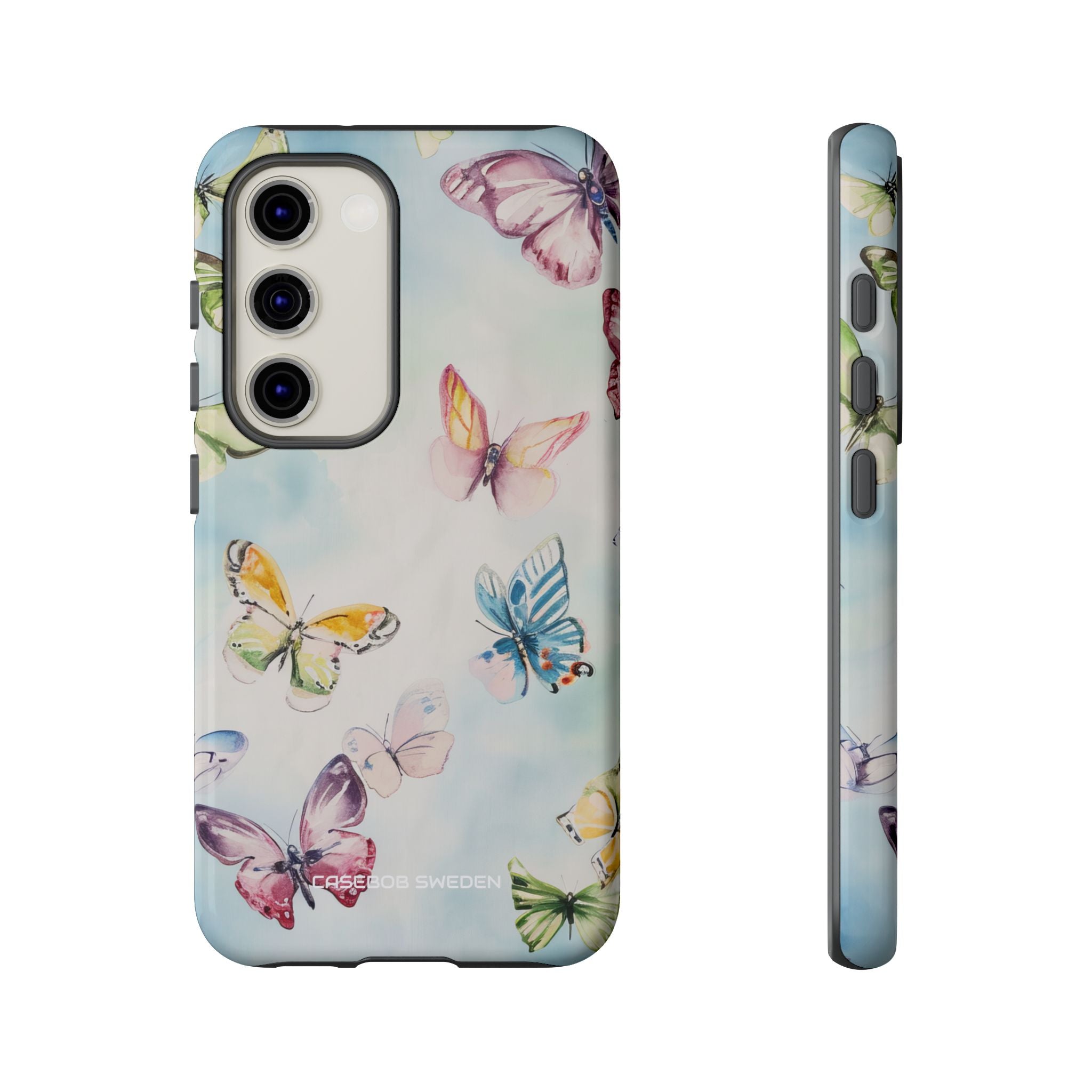 Watercolor Butterfly Bliss - Tough Samsung S23 Phone Case