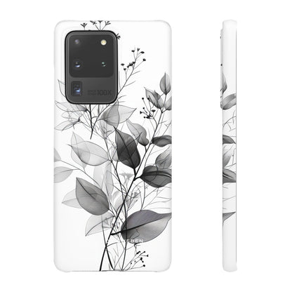 Monochrome Floral Elegance Samsung S20 - Slim Phone Case