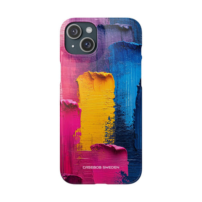 Bold Abstract Texture - Slim iPhone 15 Phone Case