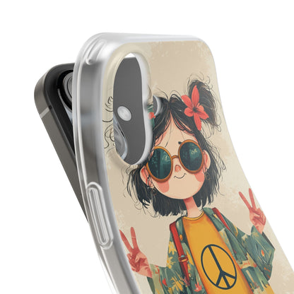Peace Pigtails iPhone 16 Case - Soft