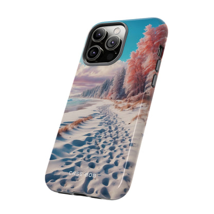 Snowy Footprints iPhone 14 Pro Max Case - Tough