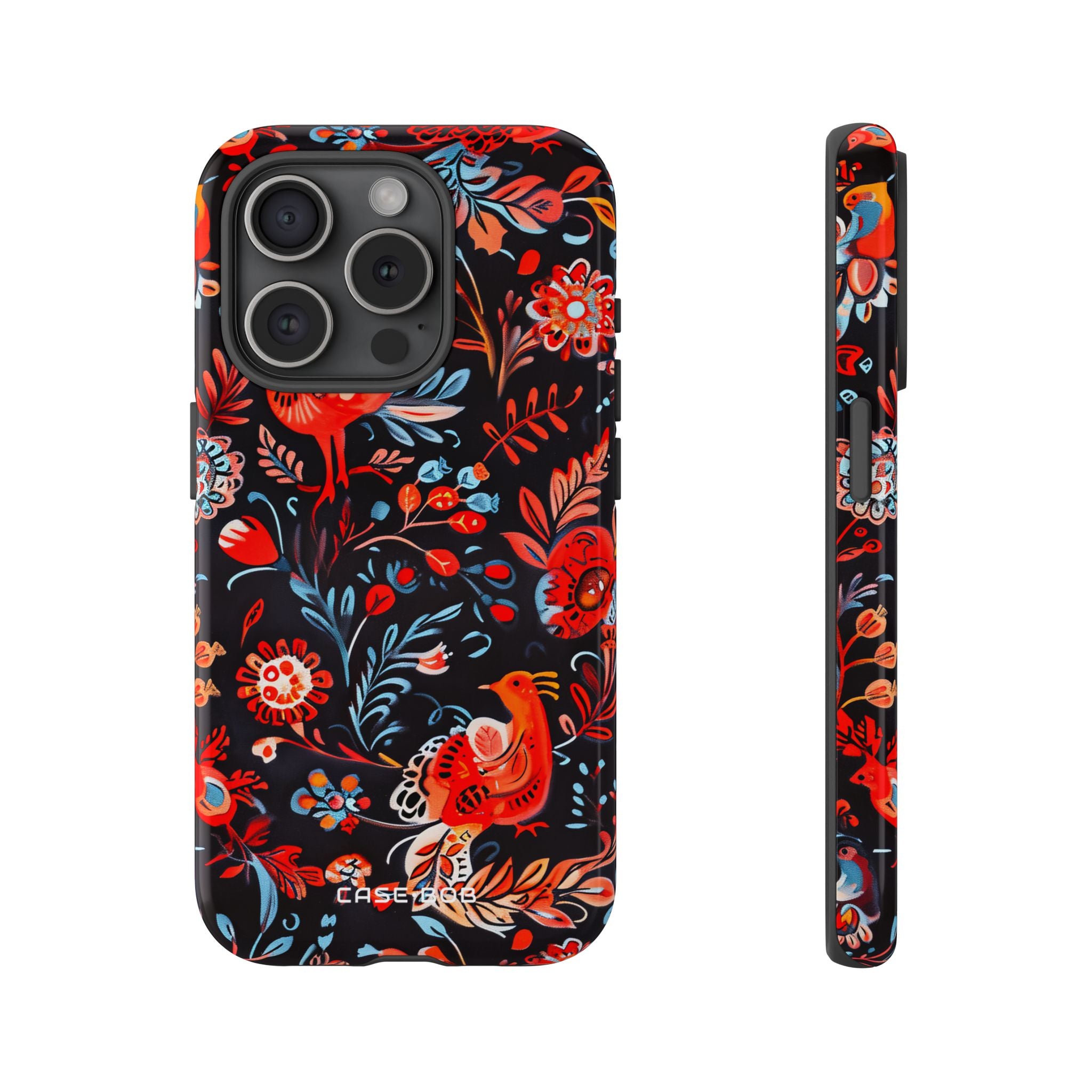 Vivid Birdscape iPhone 15 Pro Case - Tough