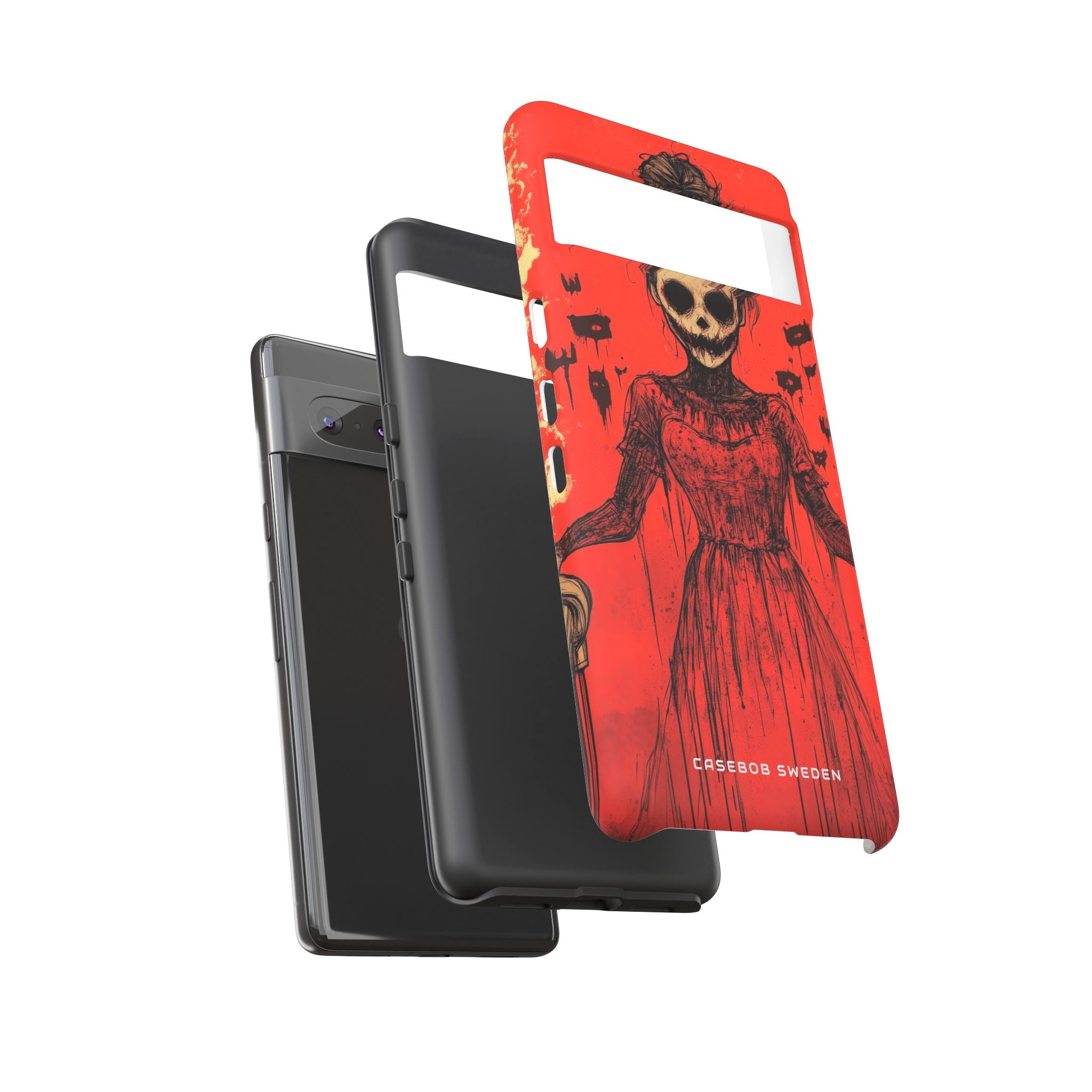 Haunting Scarlet Descent Google Pixel 7 - Tough Phone Case