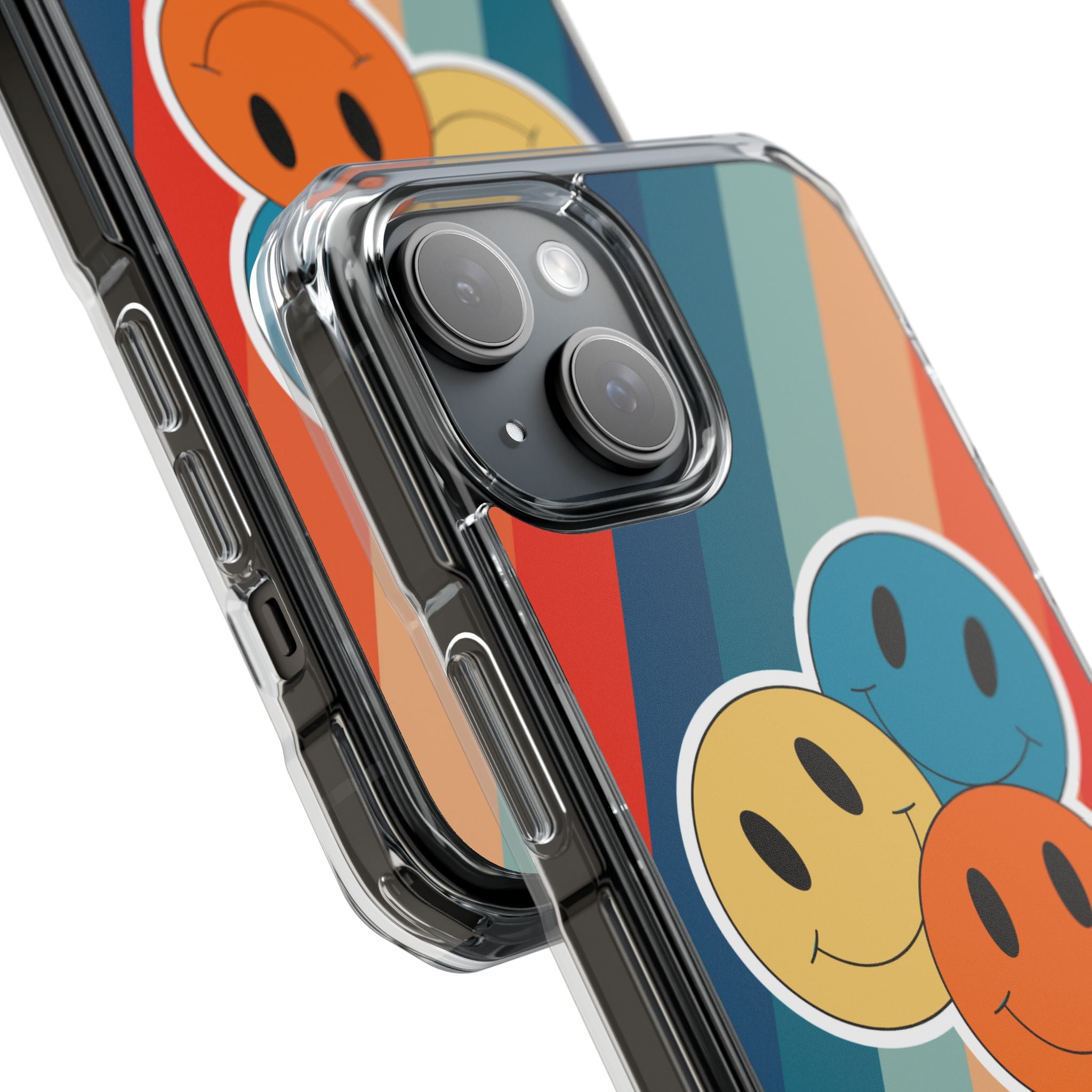 Smiley Trio Waves iPhone 15 Case - Impact