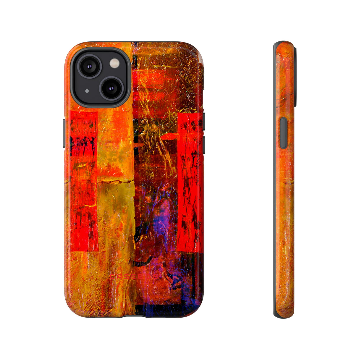 Red Oil Painting - Protective Phone Case