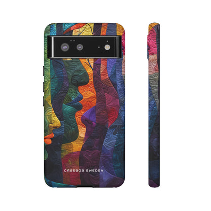 Harmonized Faces and Nature Fusion Google Pixel 6 - Tough Phone Case