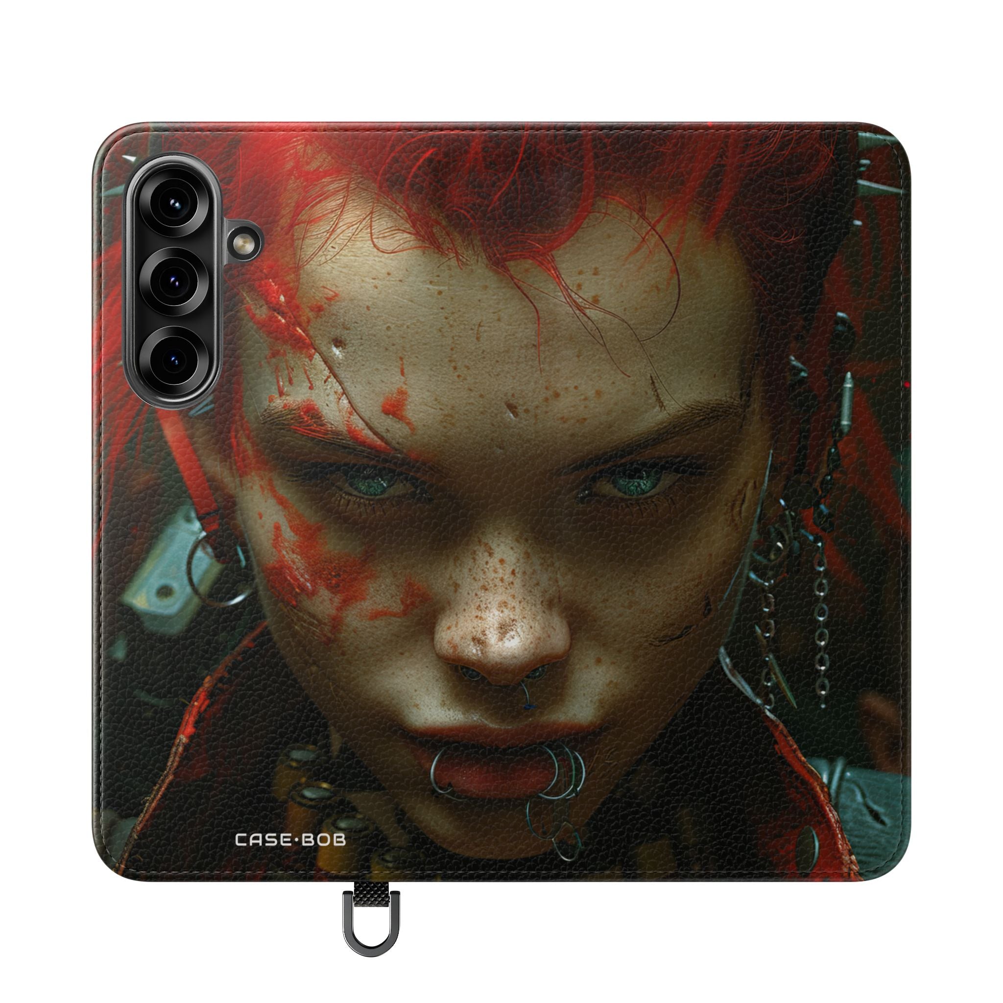 Scarlet Gaze - Samsung S25 Case - Wallet