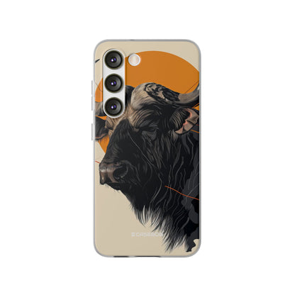 Majestic Buffalo Sun | Flexible Phone Case for Samsung Galaxy