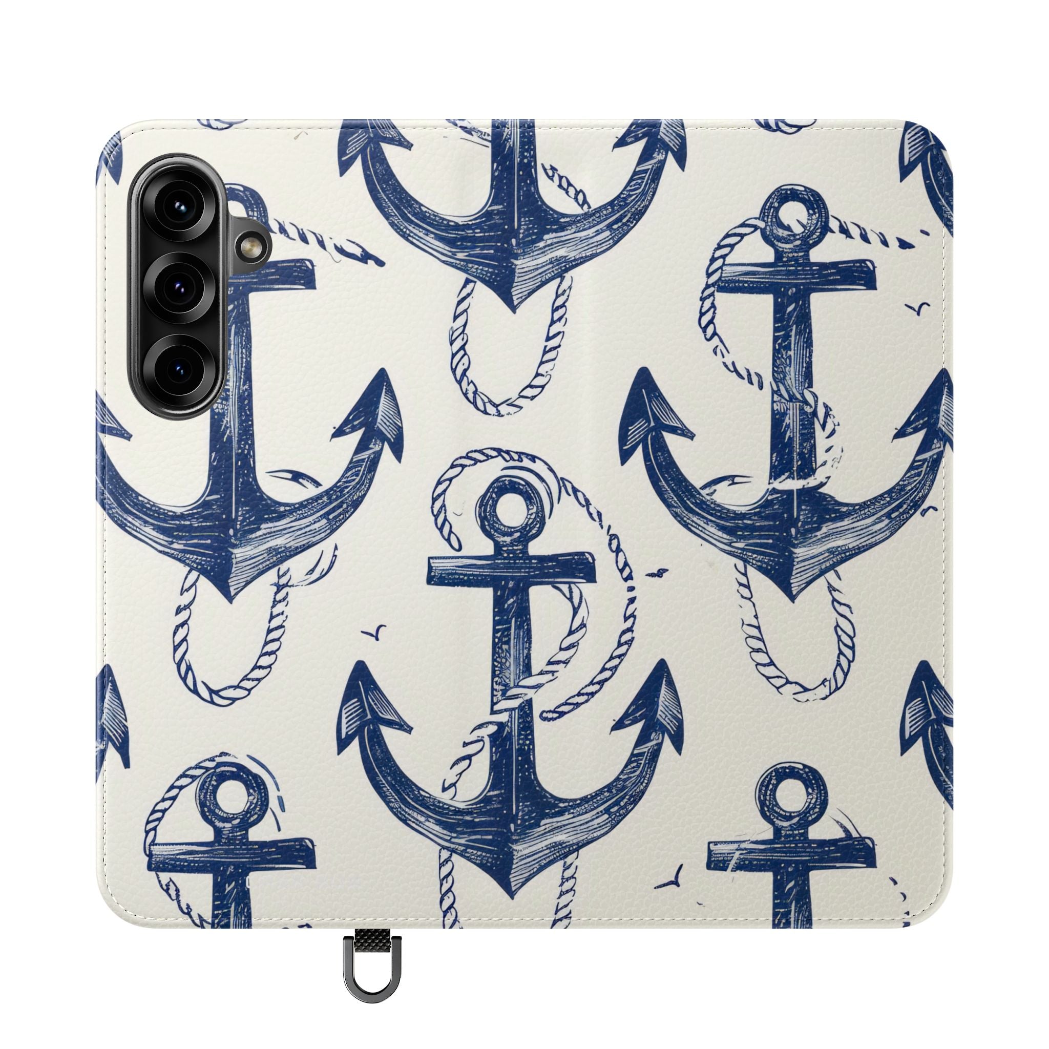Blue Anchor Breeze - Samsung S25+ Case - Wallet
