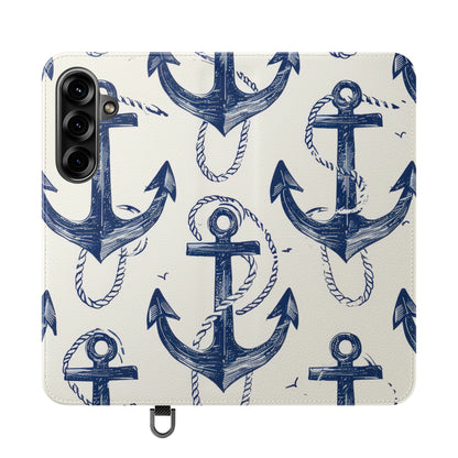 Blue Anchor Breeze - Samsung S25+ Case - Wallet
