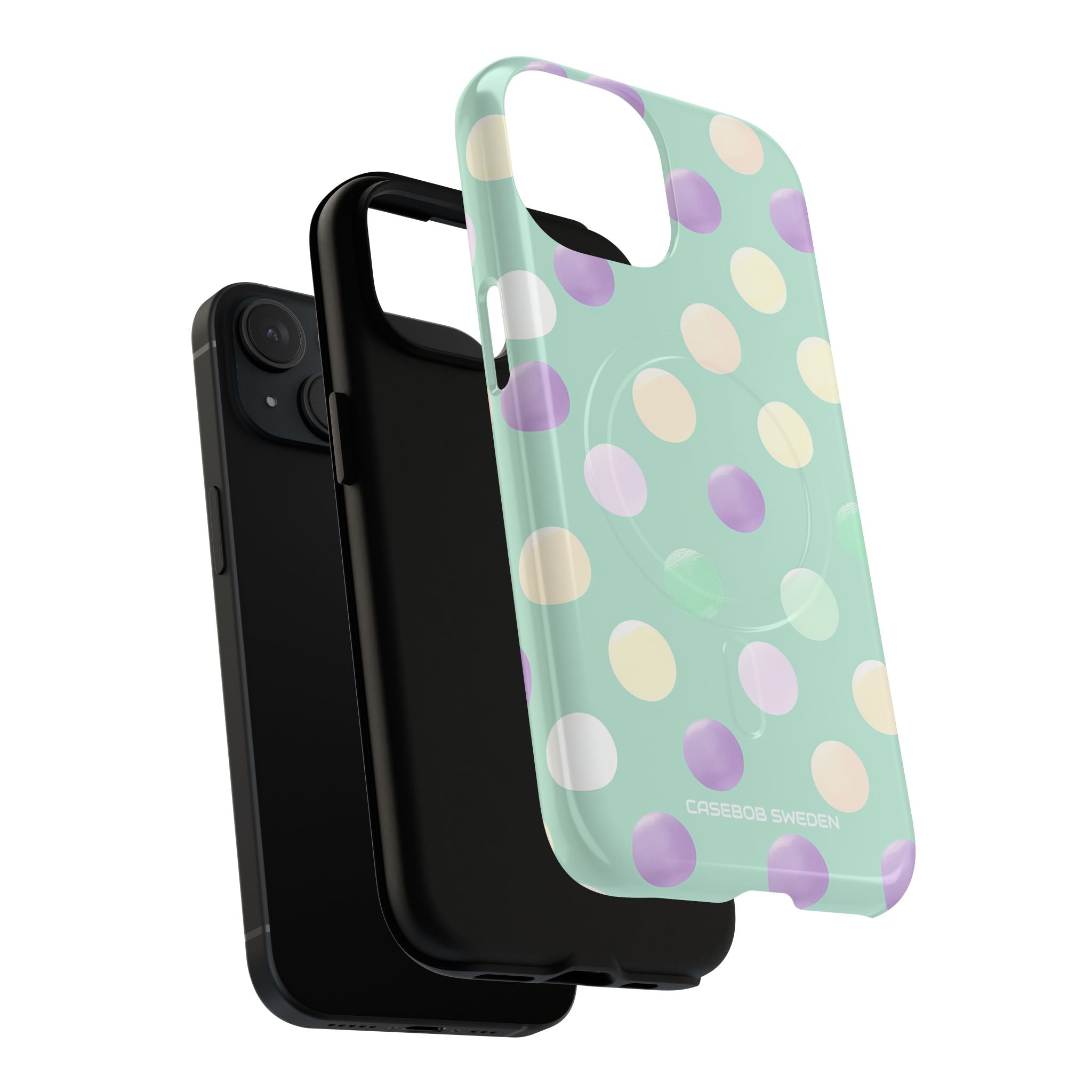 Pastel Polka Dots - Tough + MagSafe® iPhone 15 Phone Case