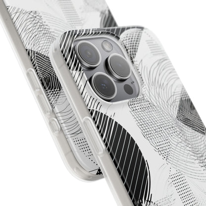 Monochrome Dynamics | Flexible Phone Case for iPhone