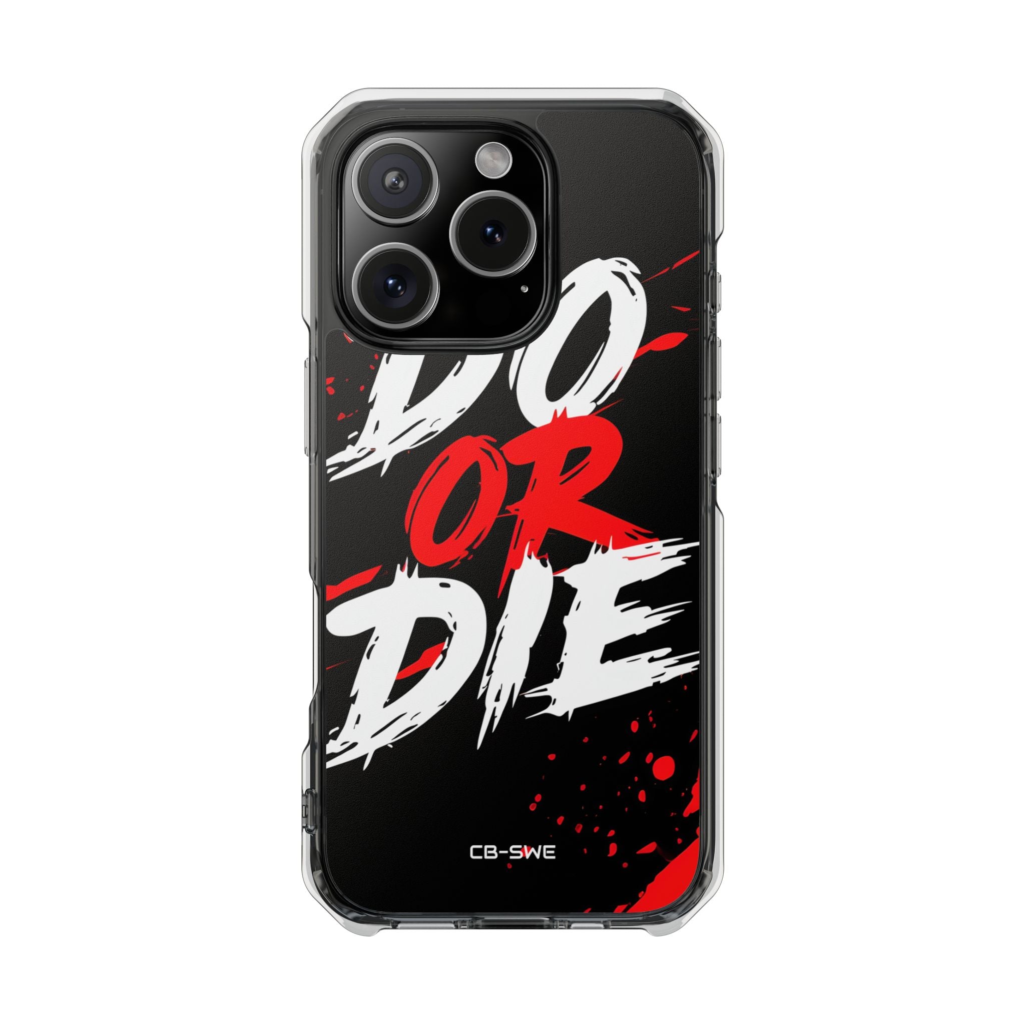 Intense Typography Contrast iPhone Case - Impact