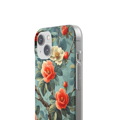 Coral Bloom iPhone 14 Case - Soft