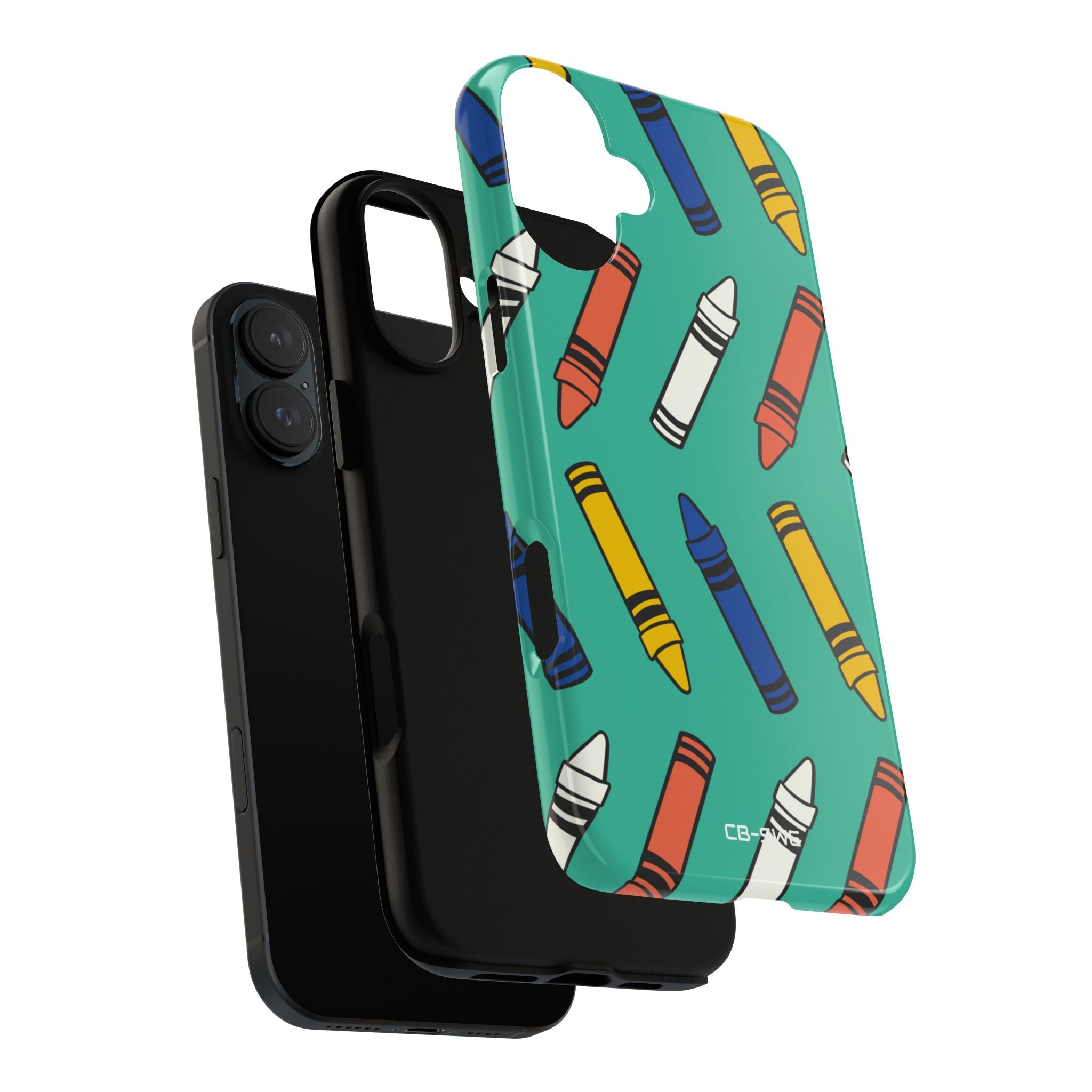 Crayons Dance Playfully - iPhone Case