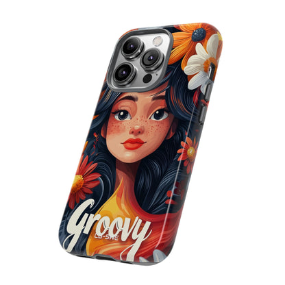 Floral Girl Smiles - iPhone Case