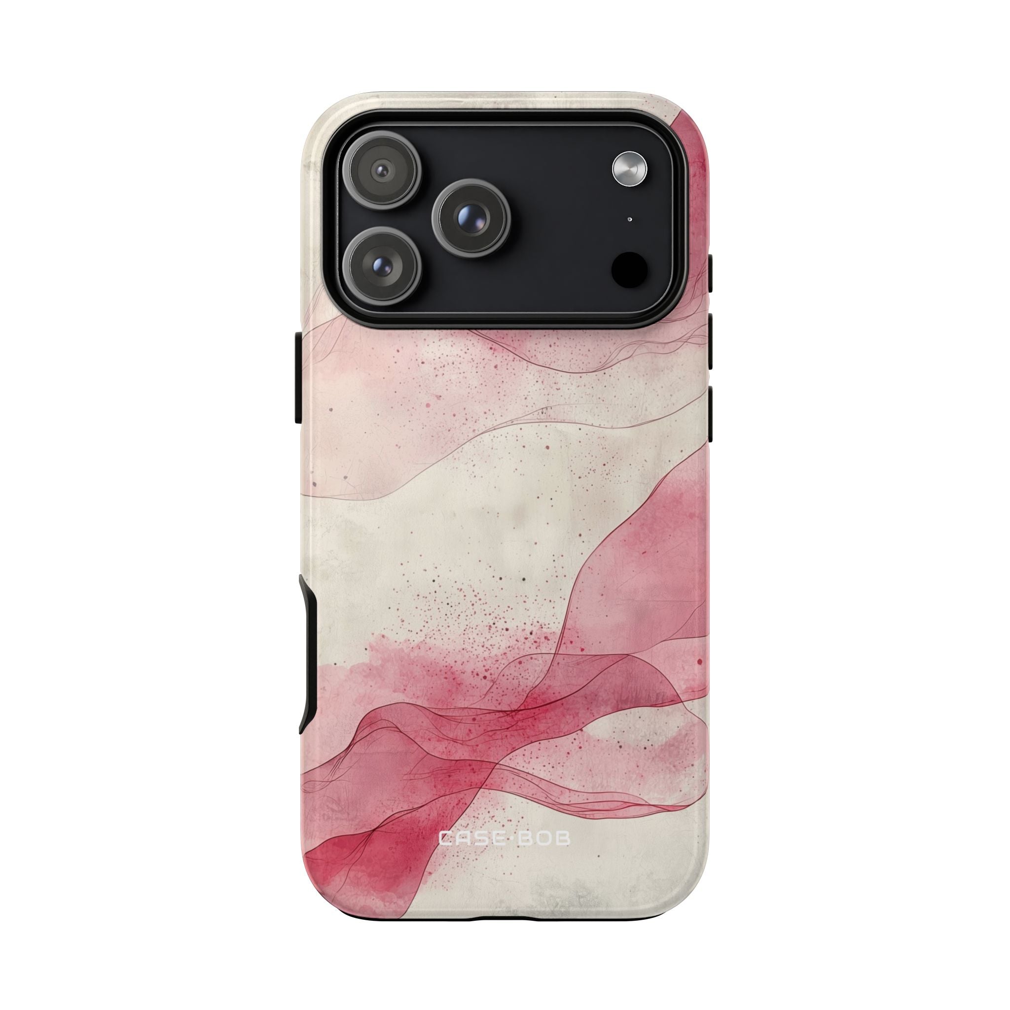 Crimson Waves iPhone 17 Pro Max Case - Tough