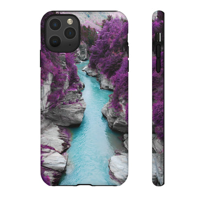 Purple Pine Forest - Protective Phone Case