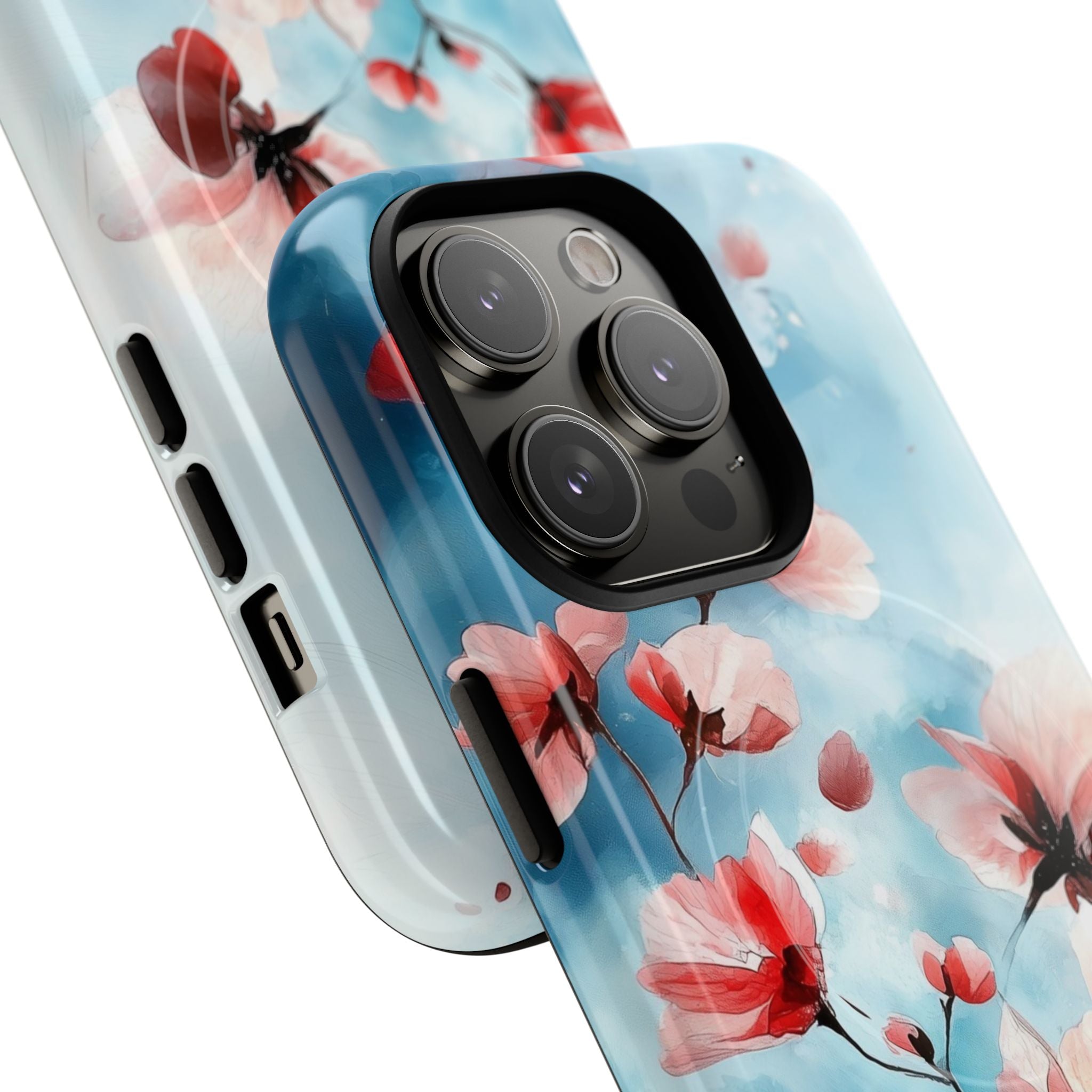 Pink Blossom Drift iPhone 14 Pro Case - Tough+