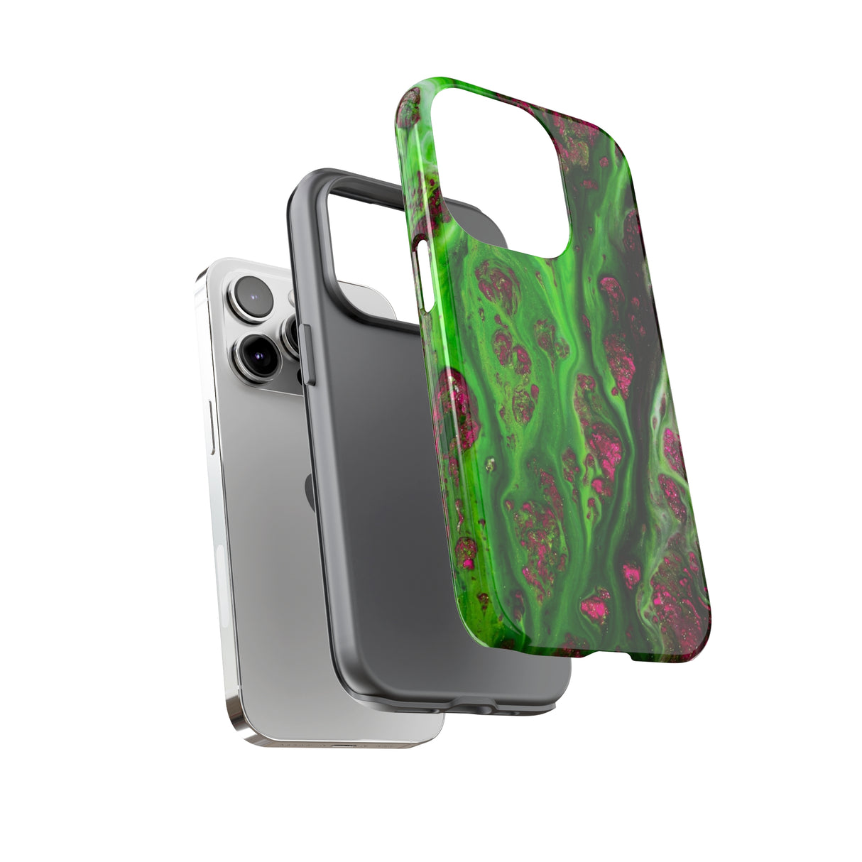 Toxic Green Ink Art iPhone Case (Protective) Phone Case