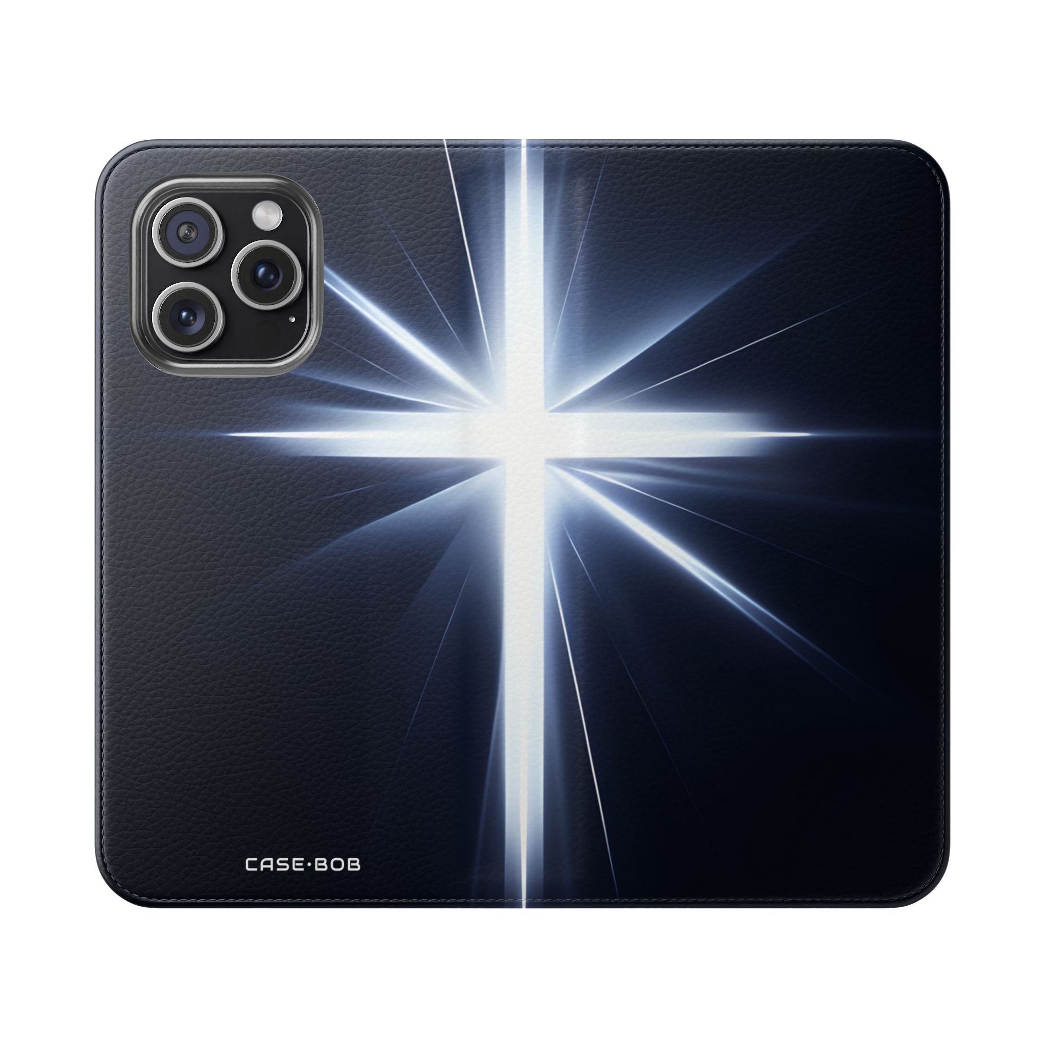 Hehkuva Crossburst - iPhone 15 Pro Max -lompakkokotelo