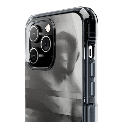 Abstract Glitch Portrait - Phone Case for iPhone