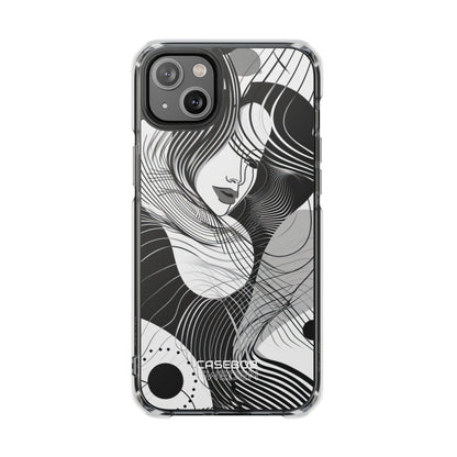 Orange Wave Motion iPhone 14 - Impact Clear+