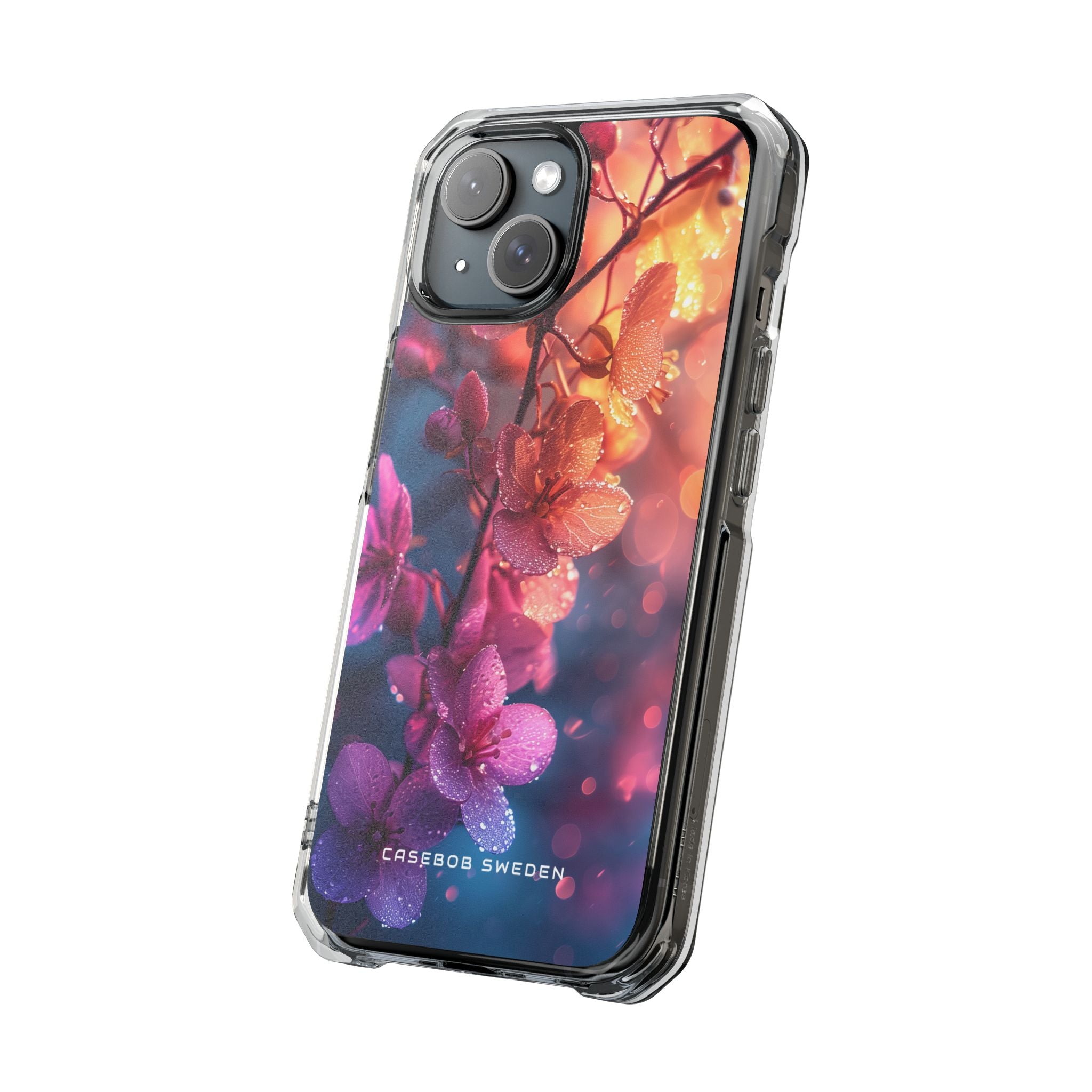 Surreal Flower Harmony iPhone 15 - Clear Impact Phone Case