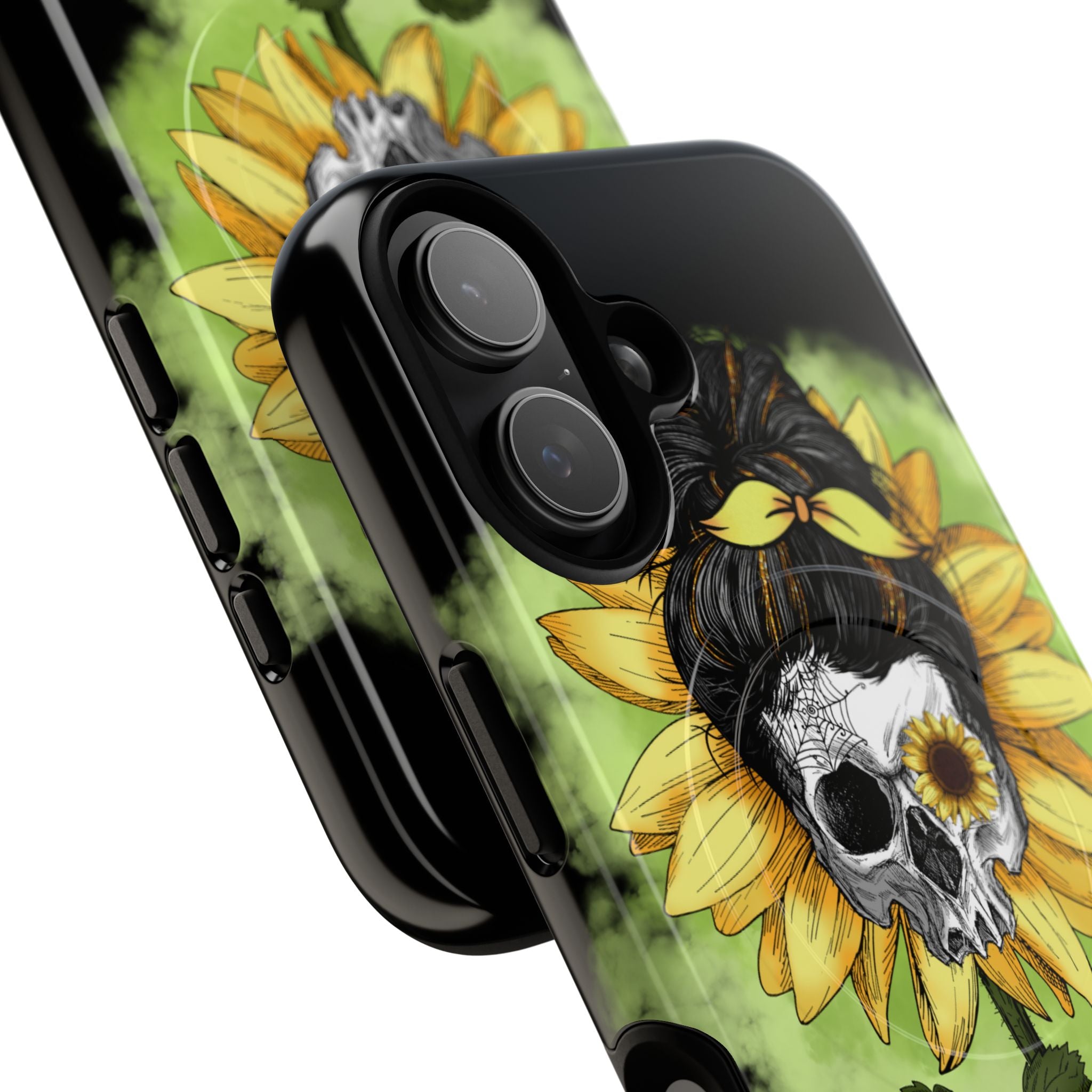 Sunflower Skull iPhone 17 Case - Tough+