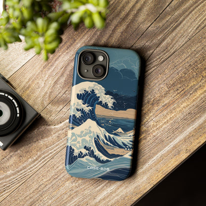 Cresting Blue Wave iPhone 15 Case - Tough