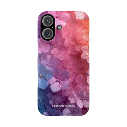 Floral Chill Blooms - Slim iPhone 16 Phone Case