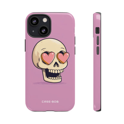 Heart Eyed Skull iPhone 13 Mini Case - Tough