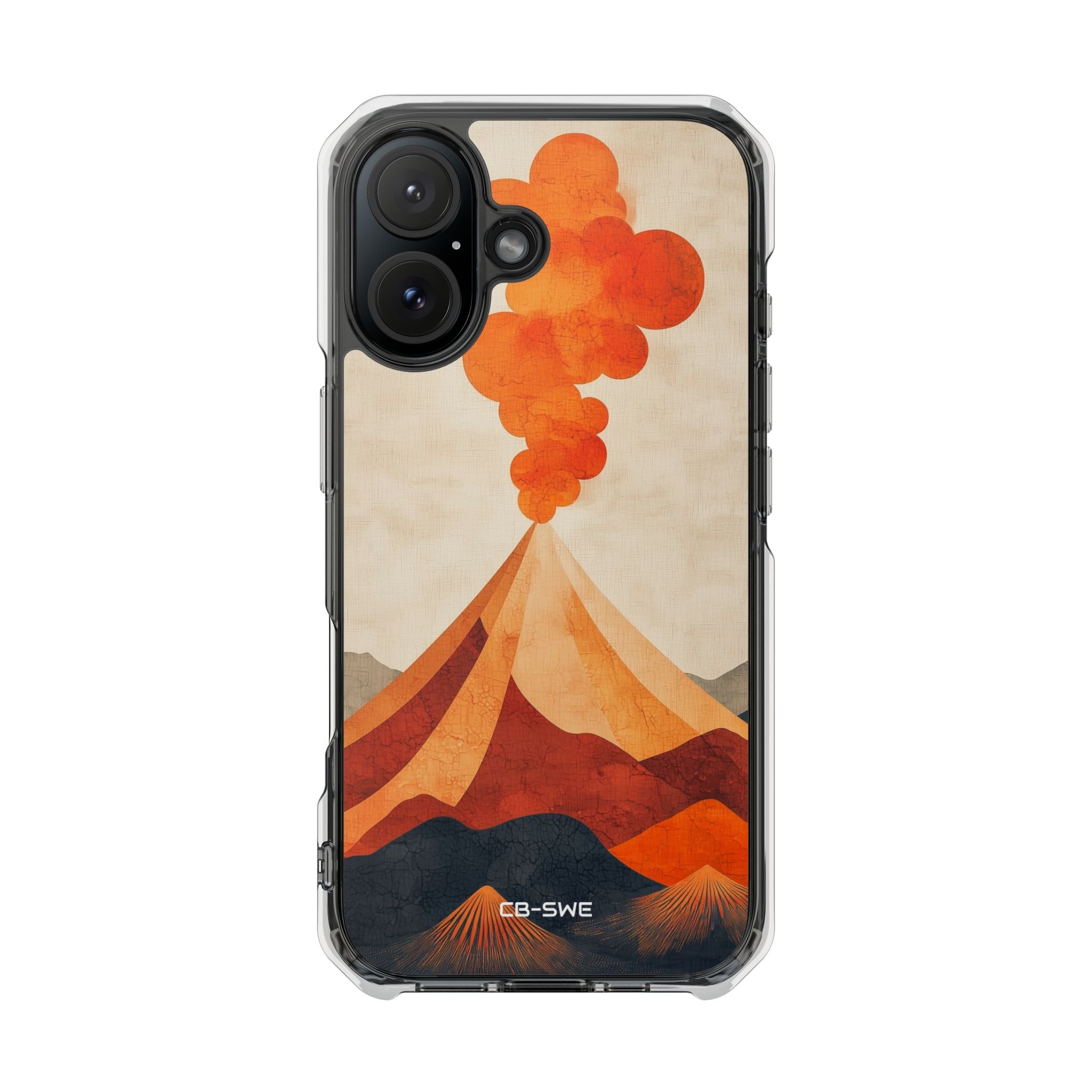 Erupting Heat Waves iPhone Case - Impact