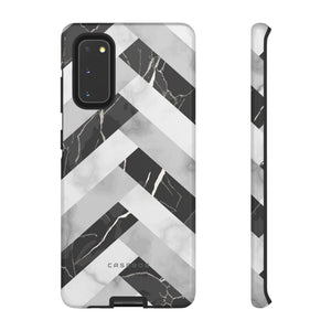 Grey Herringbone - Protective Phone Case