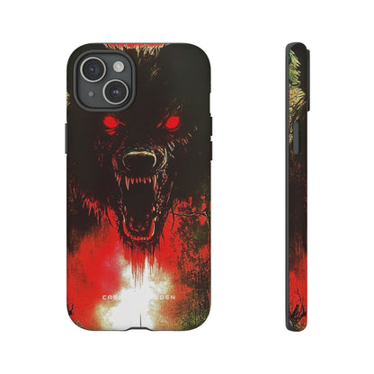 Bloodmoon Wolf's Lament iPhone 15 - Tough Phone Case