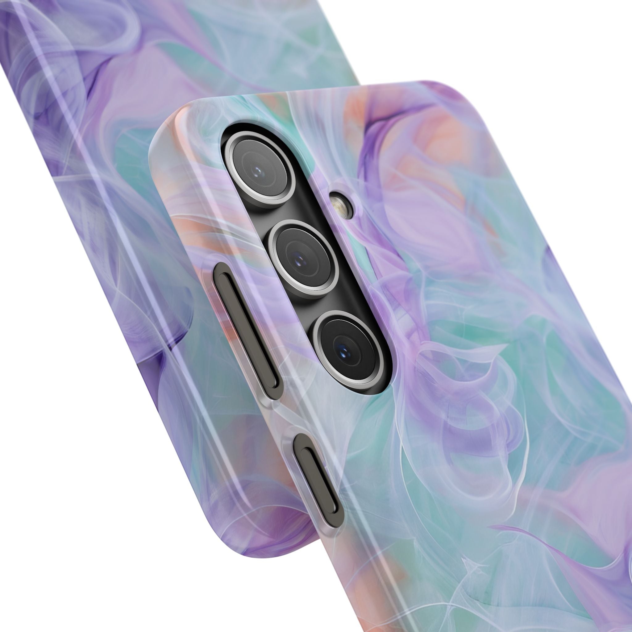 Purple Peach Whirl - Slim Samsung S24 Phone Case