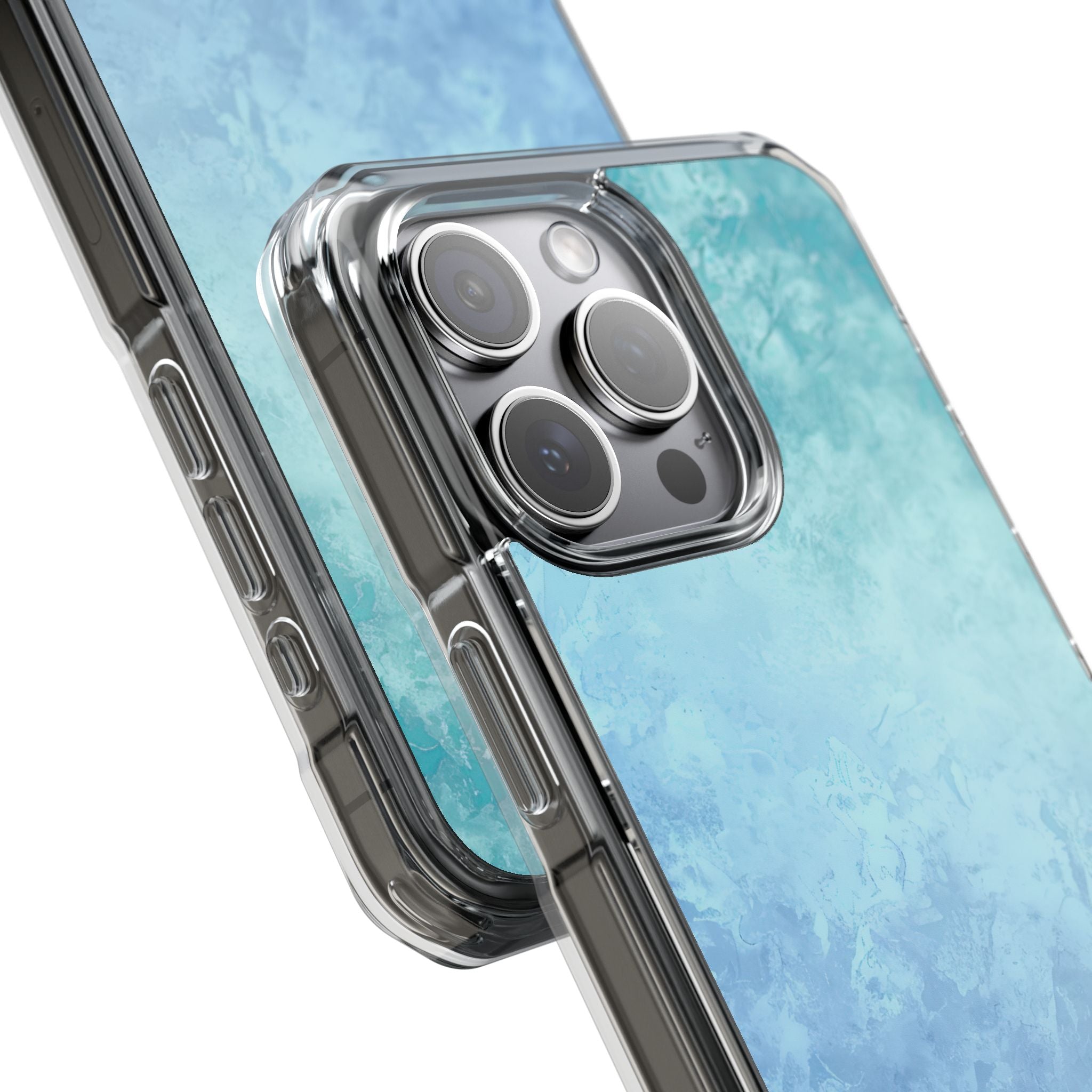 Ocean Mist Whisper iPhone 15 - Impact Clear+