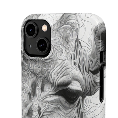 Monochrome Giraffe | Slim Phone Case for iPhone