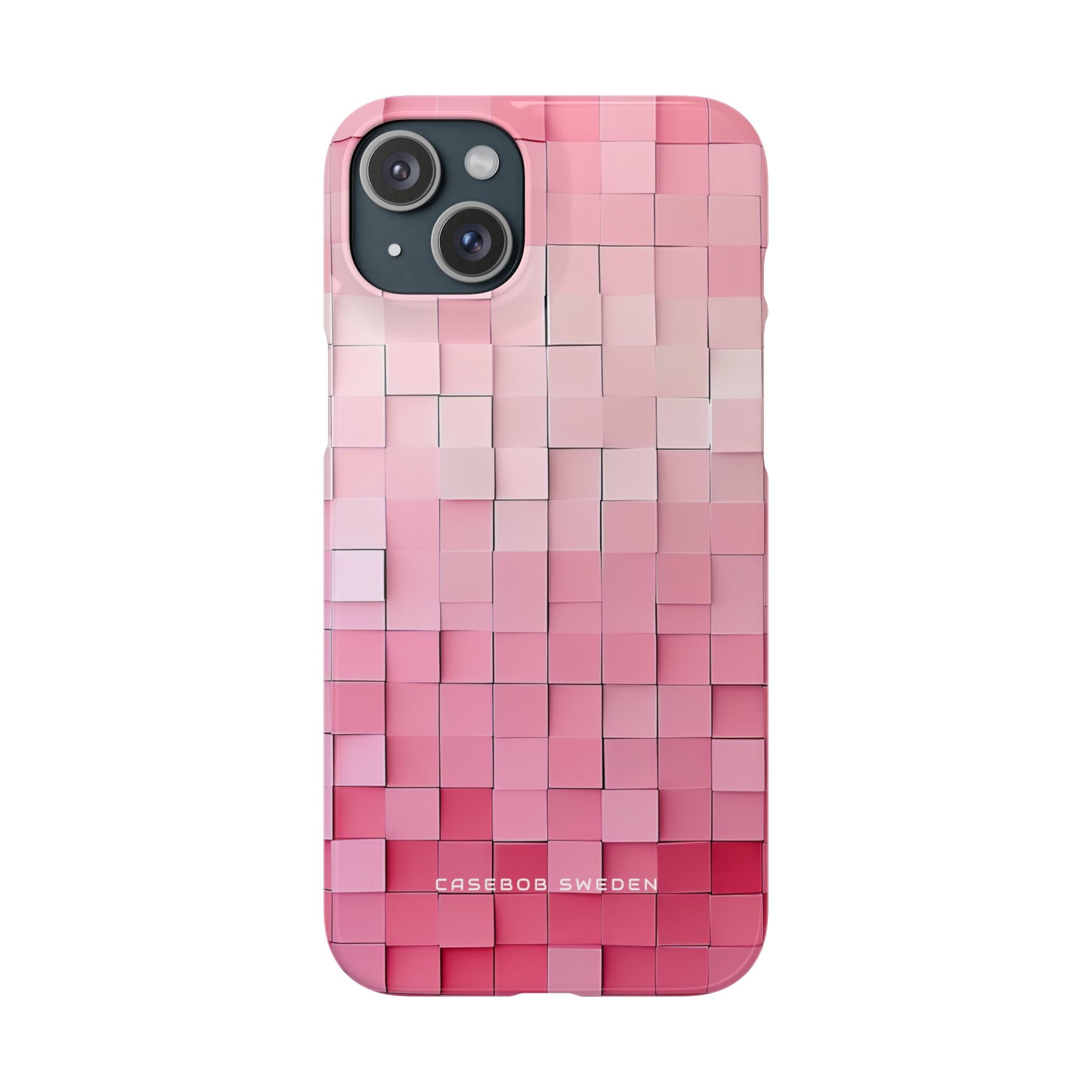 Gradient Pink Mosaic iPhone 15 - Slim Phone Case