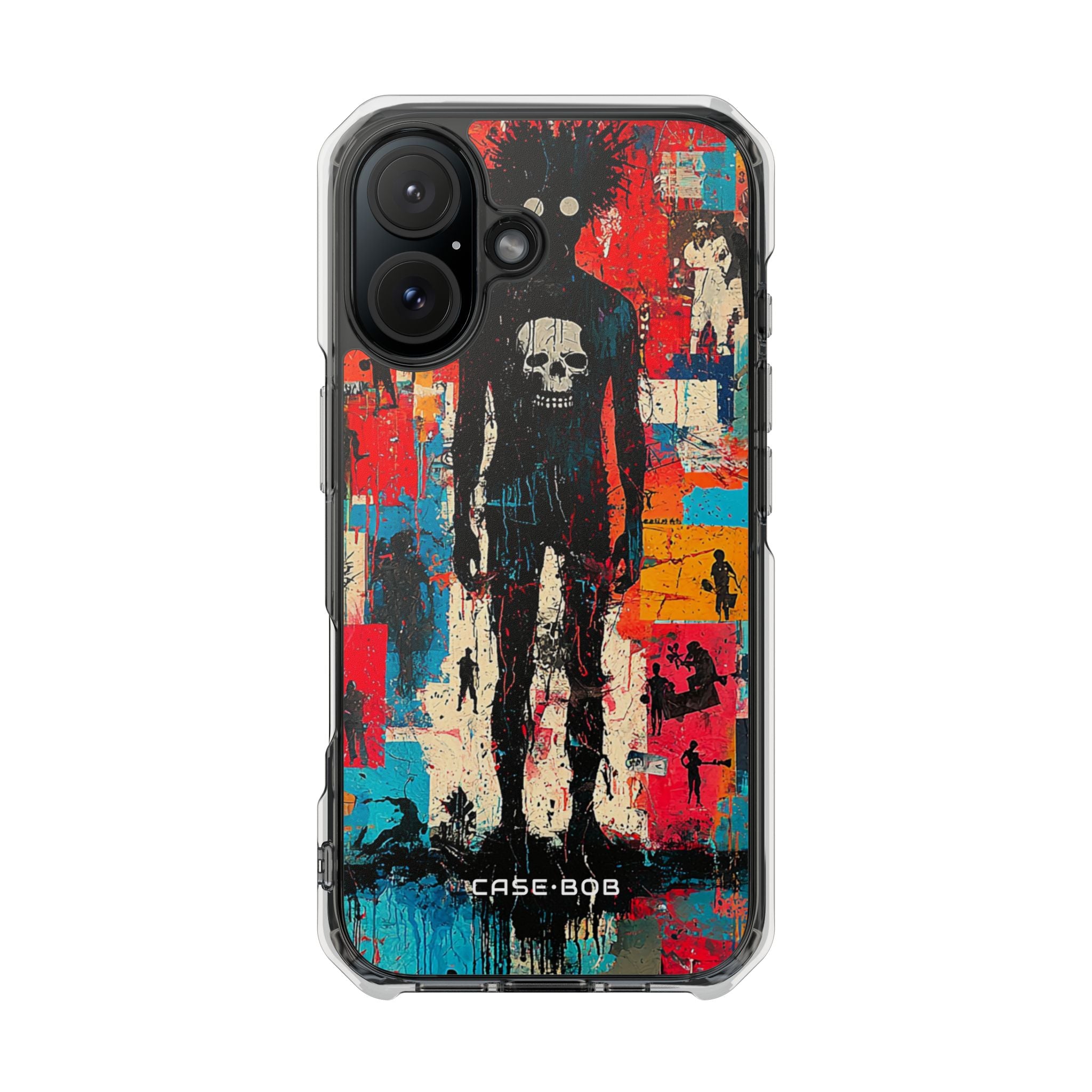 Spiky Skull Silhouette iPhone 16 Case - Impact
