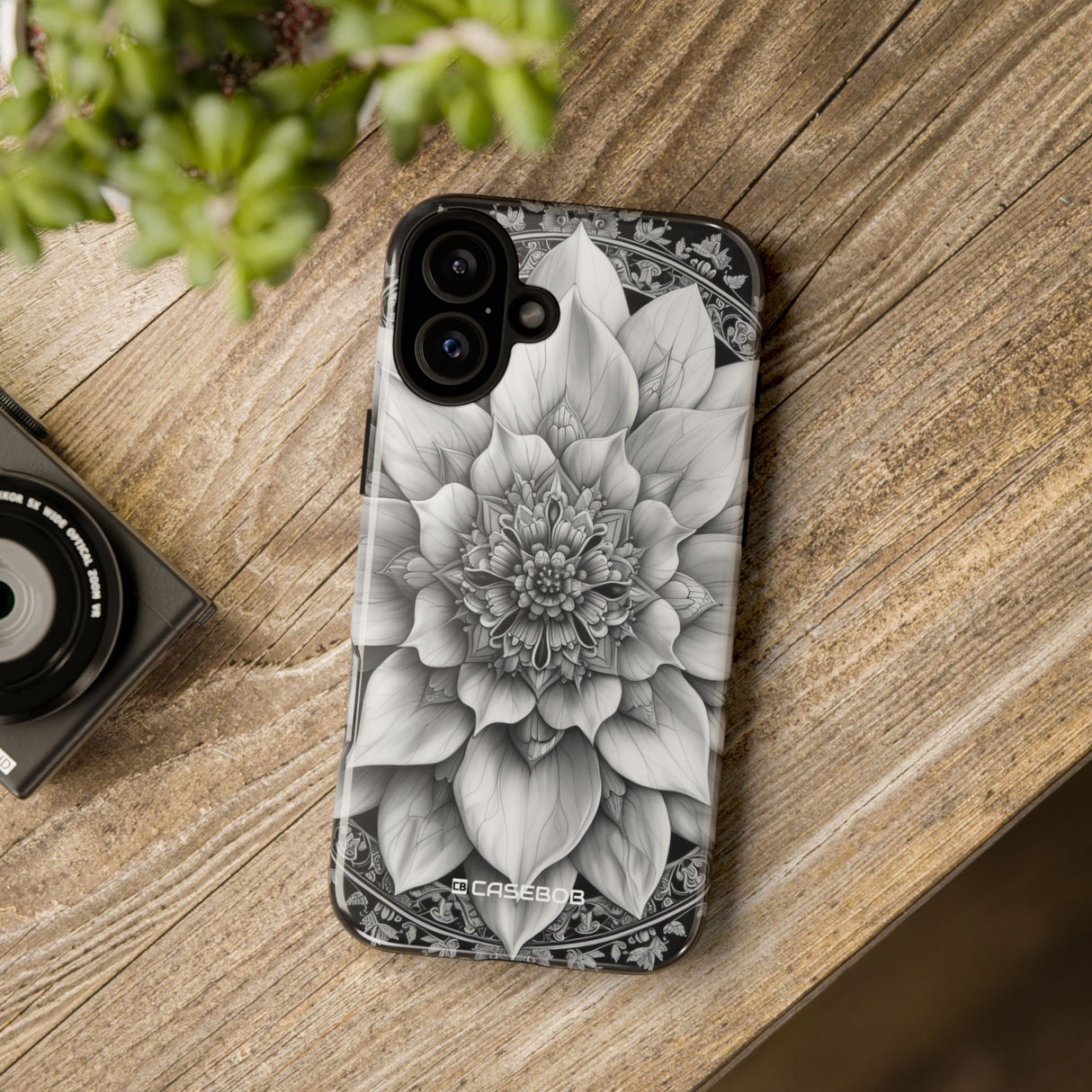 Celestial Mandala in Monochrome - for iPhone 16