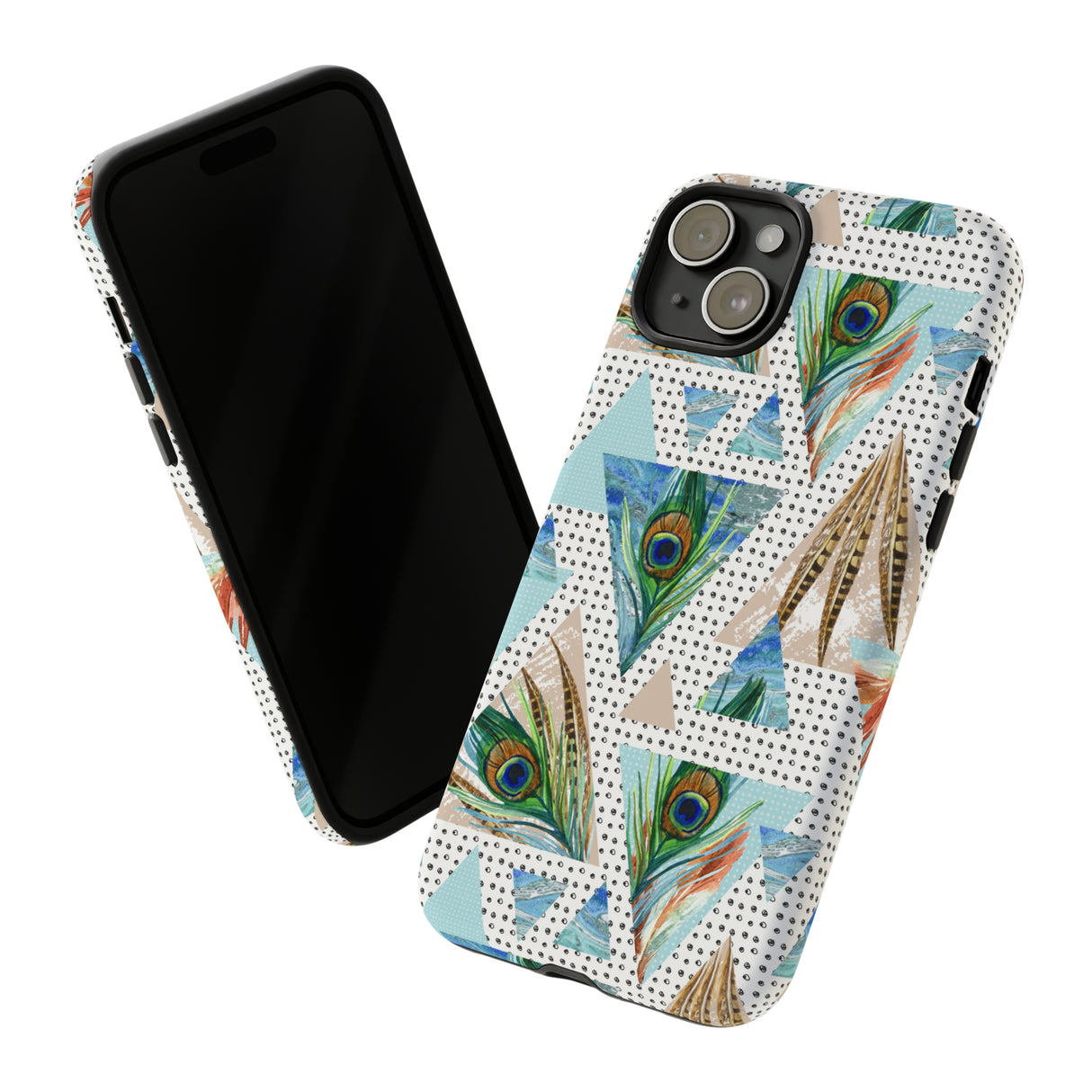 Peacock Feathers - Protective Phone Case