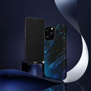 Cyber Stream: Digital Gradient - Protective Phone Case