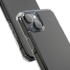 Granitgrau | Handyhülle für iPhone (Clear Impact Case – Magnetisch) 