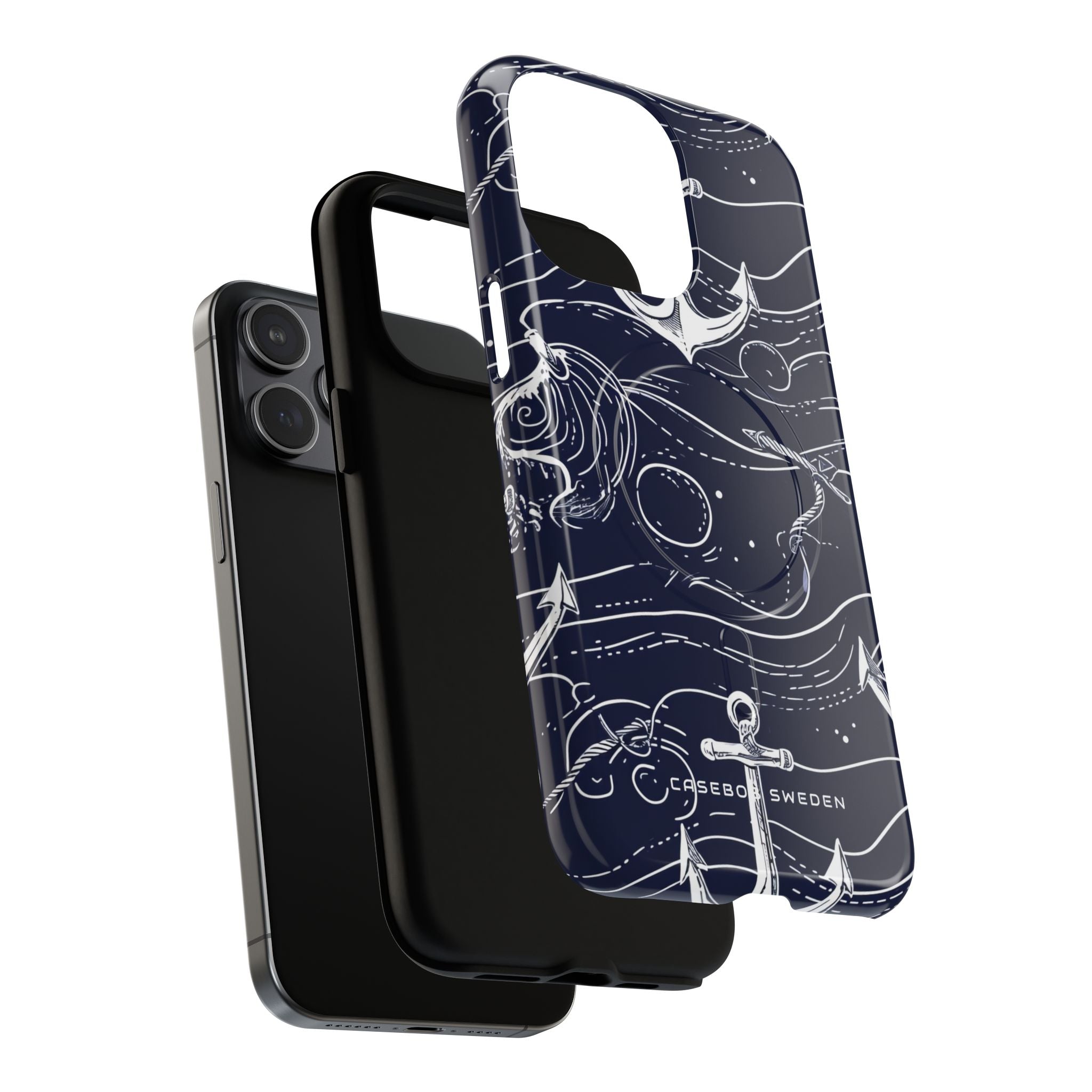 Gradient Anchorflow Waves iPhone 15 | Tough+ Phone Case