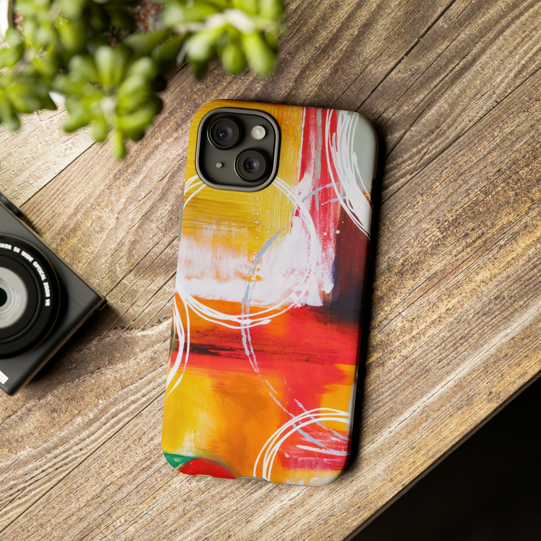 Abstract Yellow - Protective Phone Case